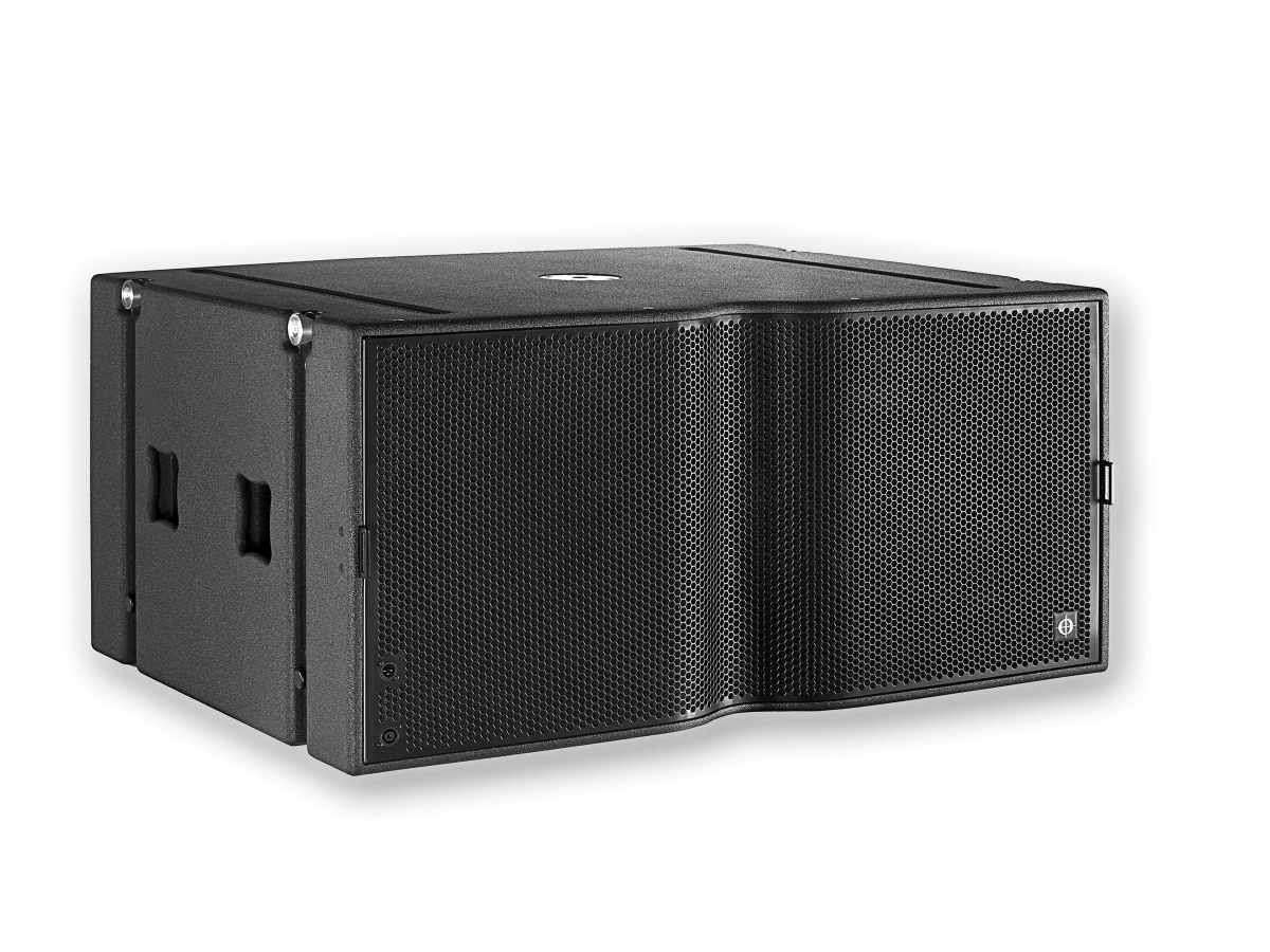2 x 18″ Neodym-Konuslautsprecher mit extrem hoher Auslenkung Erweiterter Frequenzgang: 25 Hz – 120 Hz (-6 dB) Belastbarkeit: 3000 W (AES) Sensor Control Technology Extrem Verzerrungsarm Sehr schnelles Ansprechverhalten. Die obere und die untere Grenzfrequenz sind zeitlich aufeinander abgestimmt Rigging-Hardware für geflogene oder am Boden gestapelte Arrays Die optimale Tiefbasserweiterung für AiRAY, CiRAY und ViRAY Omnio oder Cardioid Konfigurationen Optimiert für den einfachen und zuverlässigen Betrieb an LINUS-Systemverstärkern
